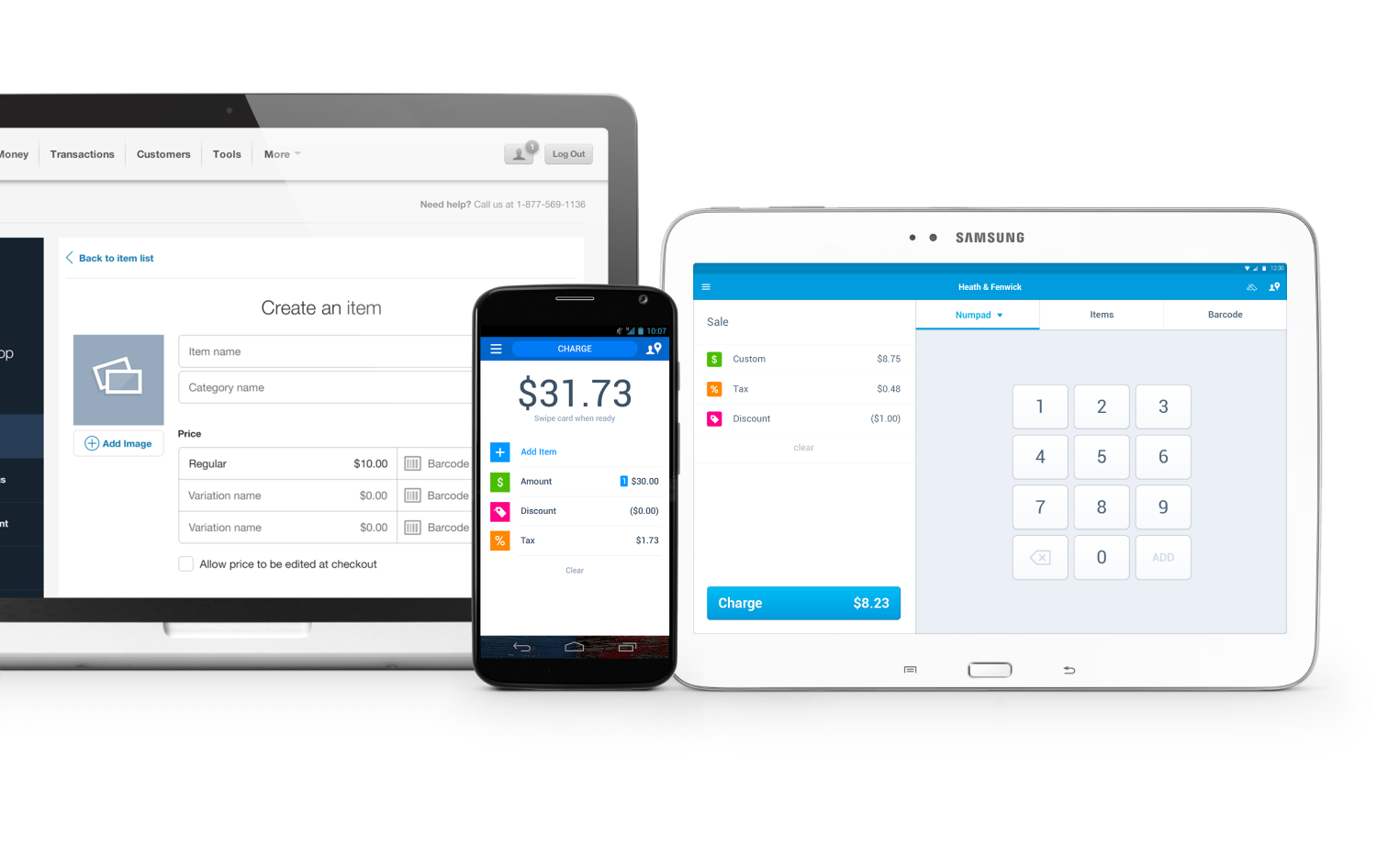 PayPal Here on devices